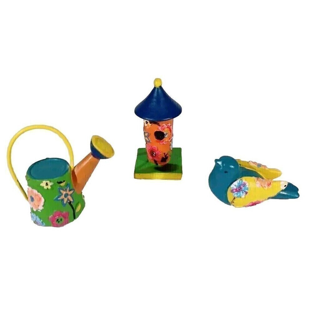 Lori Siebert Garden Set Mini Figurines Set Of 6 Doll Playhouse Display Yard Set - Picture 8 of 15